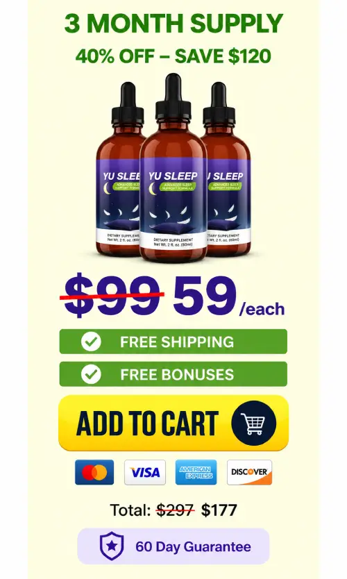 Yu Sleep 3 bottles best value pricing package